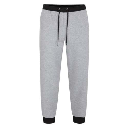 Bigdude Contrast Joggers Grey Marl/Black