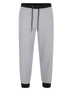 Bigdude Contrast Joggers Grey Marl/Black