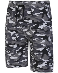 Bigdude Camouflage Print Jogger Shorts Charcoal