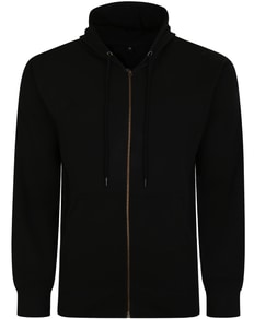 Bigdude Original Full Zip Hoody Black Tall