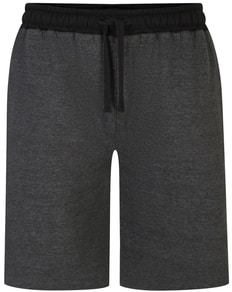 Bigdude Contrast Sweat Shorts Charcoal Marl