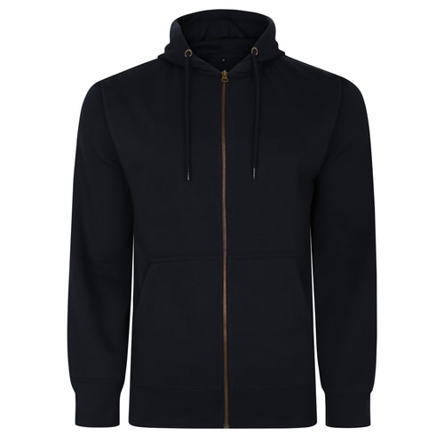 Bigdude Original Full Zip Hoody Navy Tall