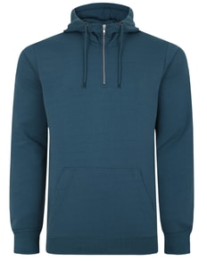 Bigdude Lightweight Half Zip Hoody Petrol