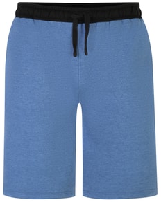 Bigdude Contrast Sweat Shorts Denim Marl