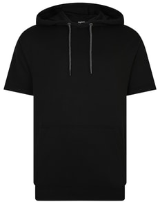 Bigdude Short Sleeve Hoody Black