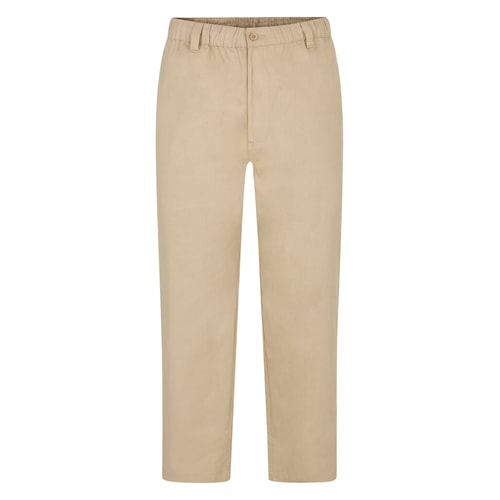 Bigdude Elasticated Waist Every Day Trousers Sand