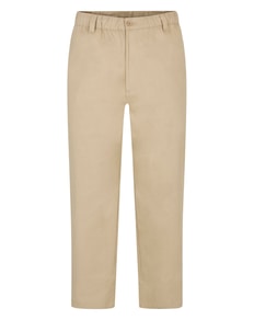 Bigdude Elasticated Waist Every Day Trousers Sand