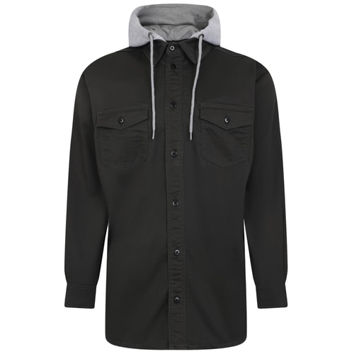 Bigdude Overshirt With Hood Charcoal