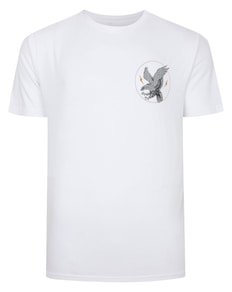 Bigdude Eagle Print T-Shirt White