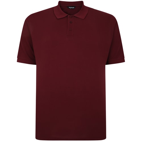 Bigdude Plain Polo Shirt Burgundy Tall