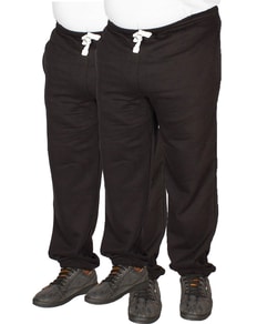 Bigdude Basic Joggers Twin Pack Black