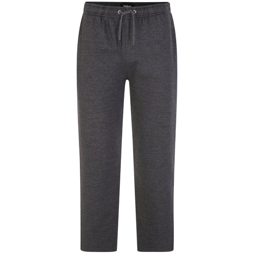 Bigdude Open Hem Joggers Charcoal