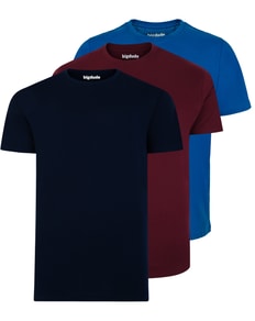 Bigdude 3 Pack Plain T-Shirts