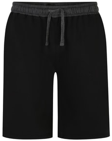 Bigdude Contrast Sweat Shorts Black