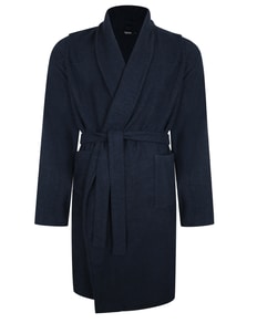 Bigdude Terry Towelling Dressing Gown Navy