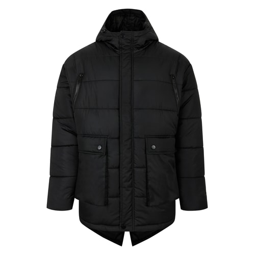 Bigdude Puffer Coat Black