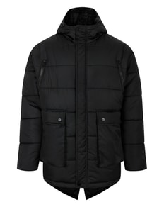 Bigdude Puffer Coat Black