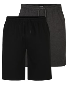 Bigdude Loopback Jogger Shorts Twin Pack Black/Charcoal