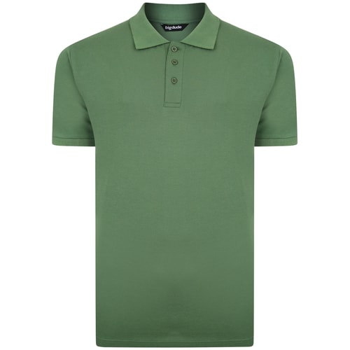 Bigdude Plain Polo Shirt Deep Green Tall