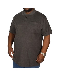 Bigdude Polo Shirt With Pocket Charcoal