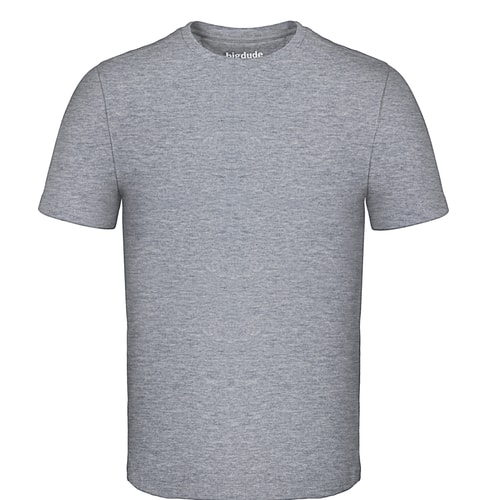 Bigdude Plain Crew Neck T-Shirt Grey Tall