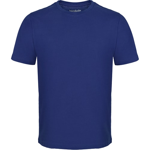 Bigdude Plain Crew Neck T-Shirt Violet Tall