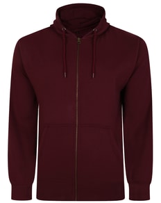 Bigdude Original Full Zip Hoody Burgundy Tall