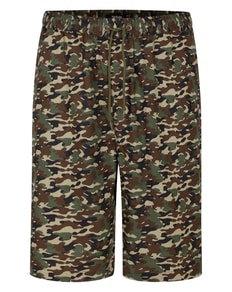 Bigdude Camouflage Print Cotton Shorts Sand