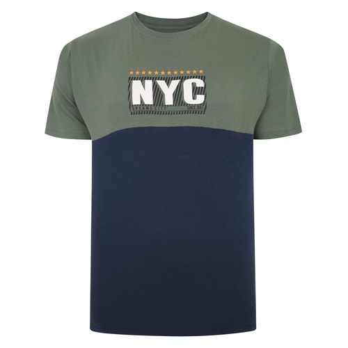 Bigdude NYC Print Cut & Sew T-Shirt Sage Green