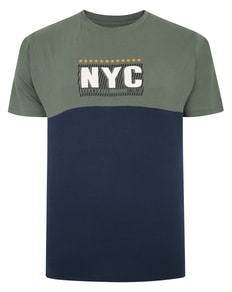 Bigdude NYC Print Cut & Sew T-Shirt Sage Green