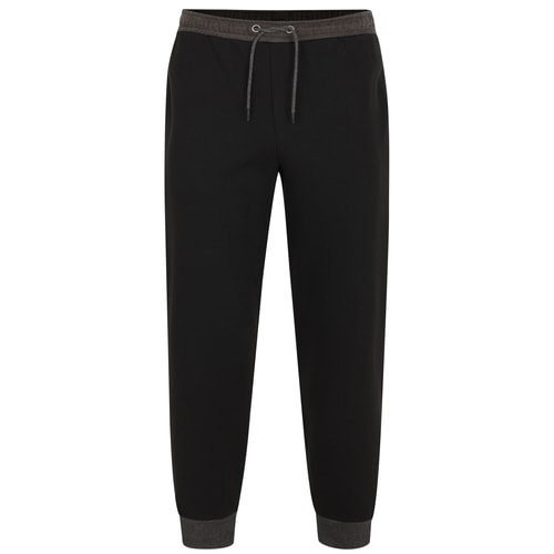 Bigdude Contrast Joggers Black/Charcoal