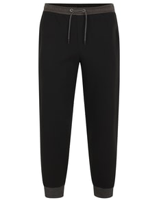 Bigdude Contrast Joggers Black/Charcoal