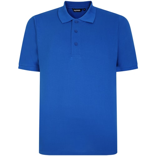 Bigdude Plain Polo Shirt Royal Blue