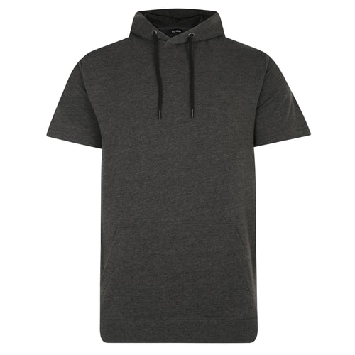 Bigdude Short Sleeve Hoody Charcoal