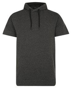 Bigdude Short Sleeve Hoody Charcoal