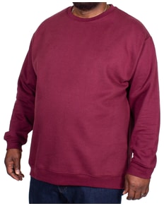 Bigdude Essentials Jumper Burgundy Tall