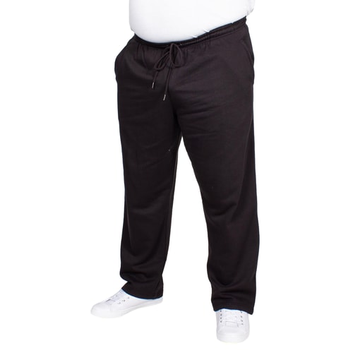 Bigdude Open Hem Joggers Black