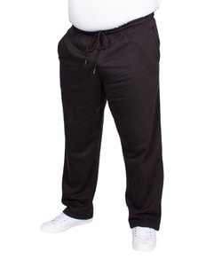 Bigdude Open Hem Joggers Black