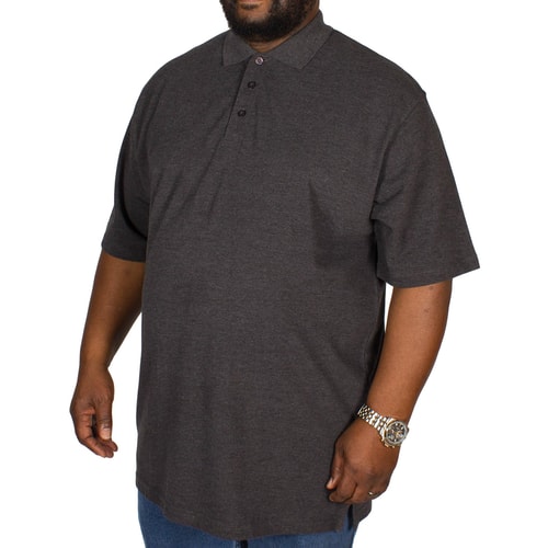 Bigdude Plain Polo Shirt- Charcoal