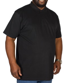 Bigdude Plain Polo Shirt - Black