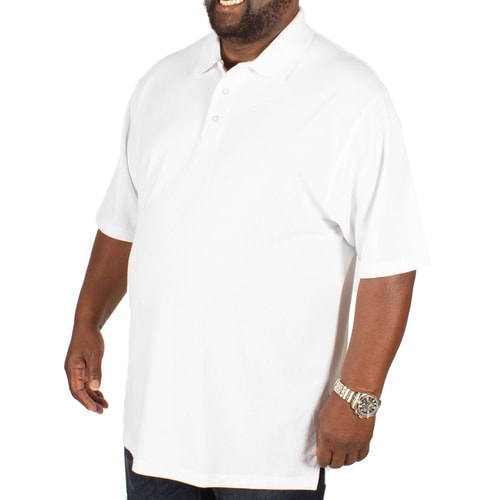 Bigdude Plain Polo Shirt White