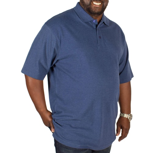 Bigdude Plain Polo Shirt Denim