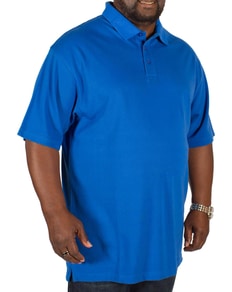 Bigdude Plain Polo Shirt Royal Blue Tall