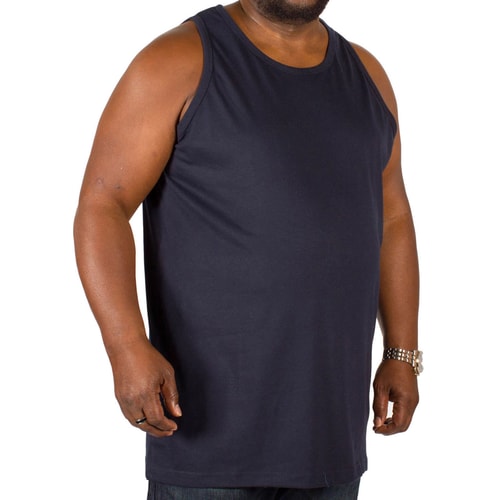 Bigdude Plain Vest Navy Tall