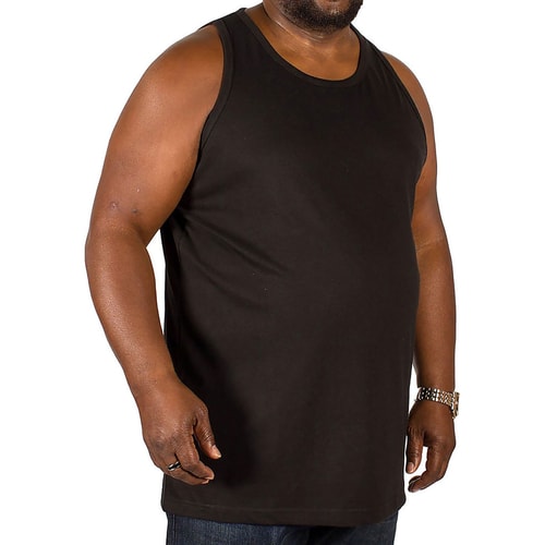 Bigdude Plain Vest Black Tall