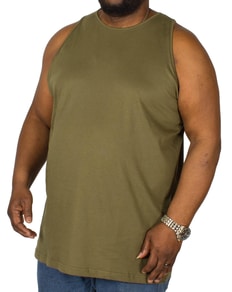 Bigdude Plain Vest Olive Tall