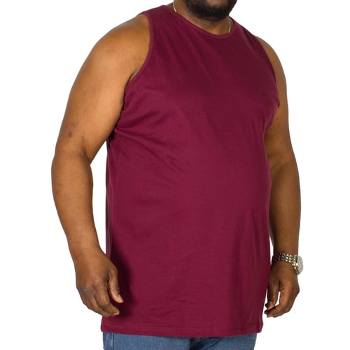 Bigdude Plain Vest Burgundy