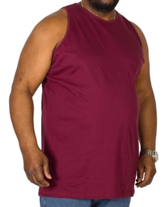 Bigdude Plain Vest Burgundy