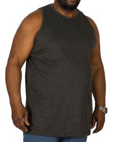 Bigdude Plain Vest Charcoal