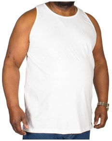 Bigdude Plain Vest White